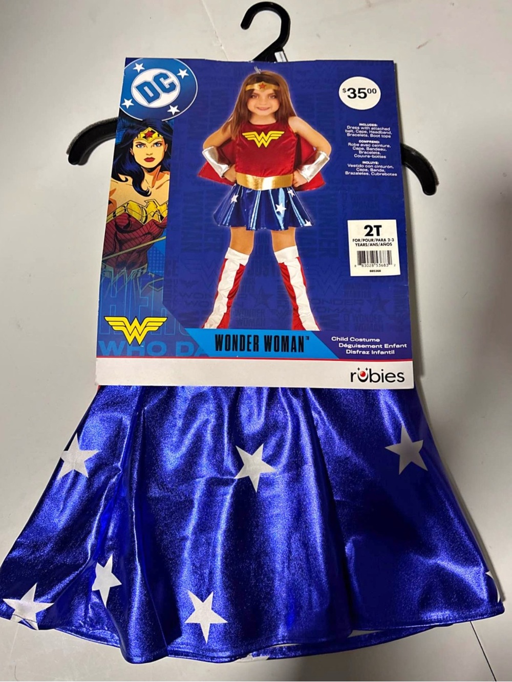 Wonder Woman Halloween Costume Dress (2T) - New with Tags